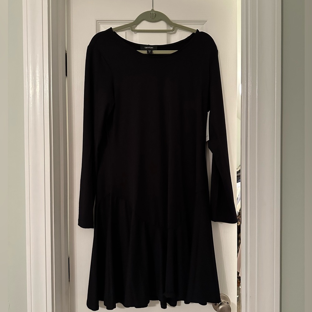 Karen Kane Montana Dress, Black, size L. Wednesday Addams Costume!